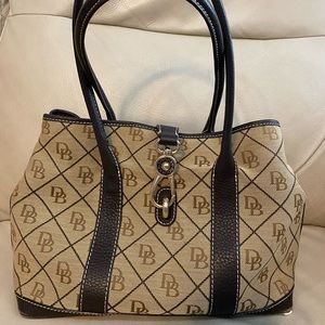 Dooney & Bourke canvas Large tote H 10" x W 4.5" x L 12"